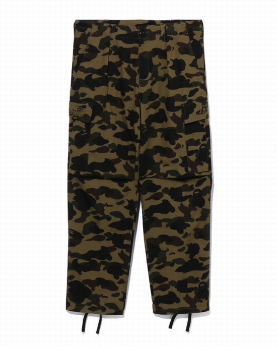 Bape 1st Camo 6 Pocket Nohavice Panske Zelene | SK-8390