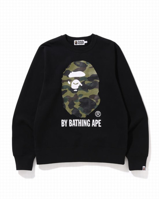 Bape 1st Camo By Bathing Ape Crewneck Mikiny Panske Čierne | SK-7540