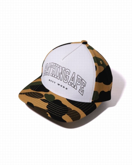 Bape 1st Camo Caps Panske Žlté | SK-4723