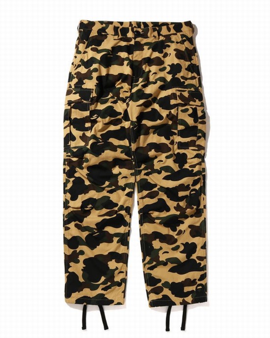 Bape 1st Camo Cargo Nohavice Panske Žlté | SK-0548
