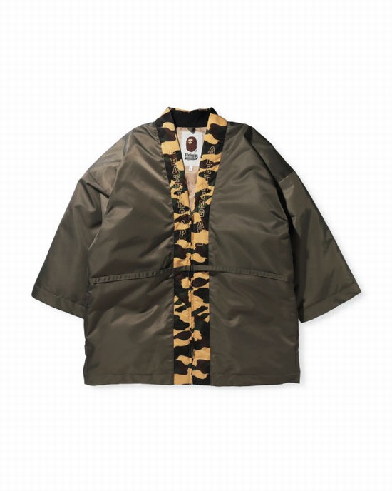 Bape 1st Camo Hanten Páperové Bundy Panske Hnedožltý | SK-1290