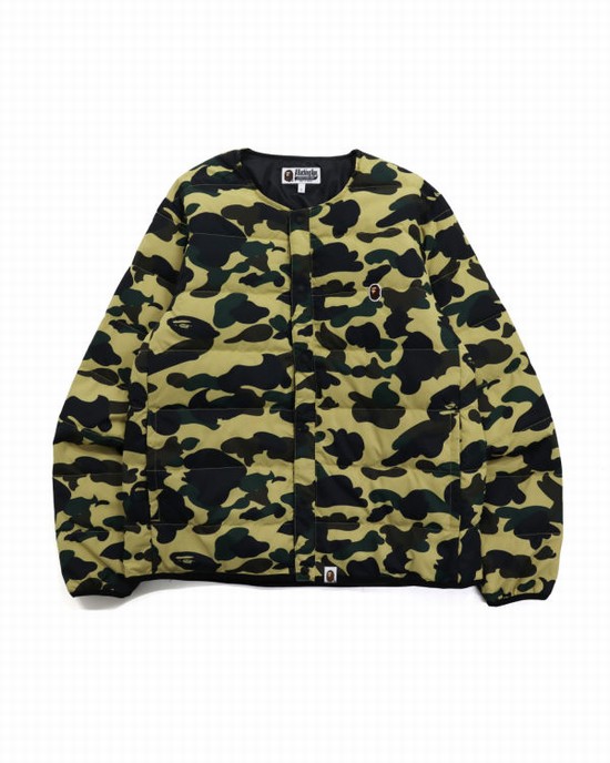 Bape 1st Camo Light Weight Páperové Bundy Panske Žlté | SK-5013