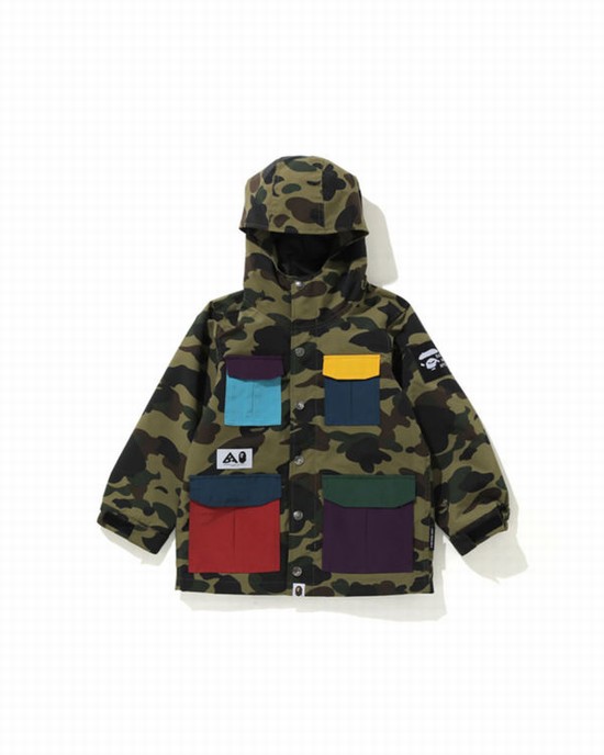 Bape 1st Camo Mountain Bundy Detske Zelene | SK-6042