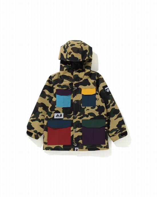 Bape 1st Camo Mountain Bundy Detske Žlté | SK-8523