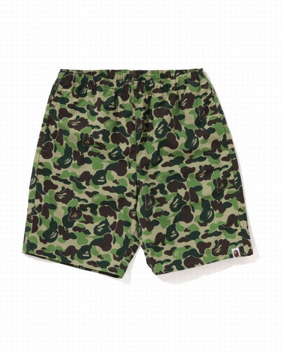 Bape ABC Camo Beach Sortky Panske Zelene | SK-0217