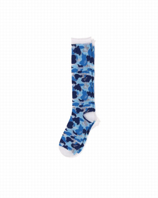 Bape ABC Camo Clear Ponozky Damske Svetlo Modre | SK-4037