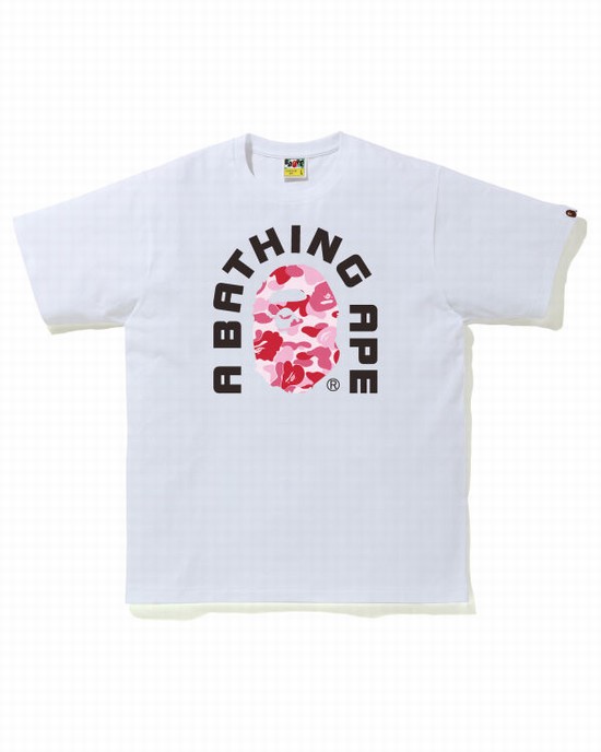 Bape ABC Camo College 2020 Tricko Panske Ruzove | SK-1950