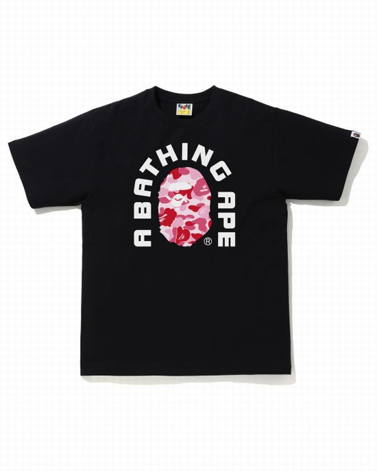 Bape ABC Camo College 2020 Tricko Panske Ruzove | SK-6025