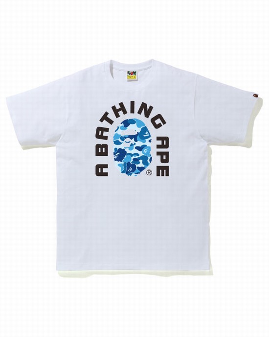 Bape ABC Camo College 2020 Tricko Panske Modre | SK-9087