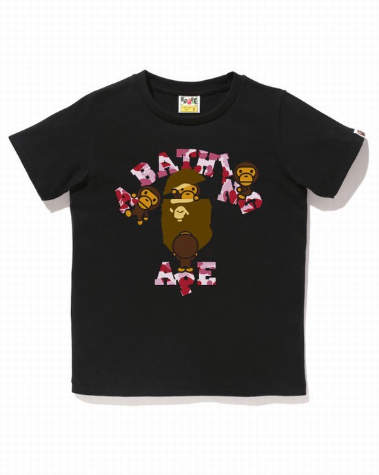 Bape ABC Camo College Milo Tricko Damske Čierne | SK-6183