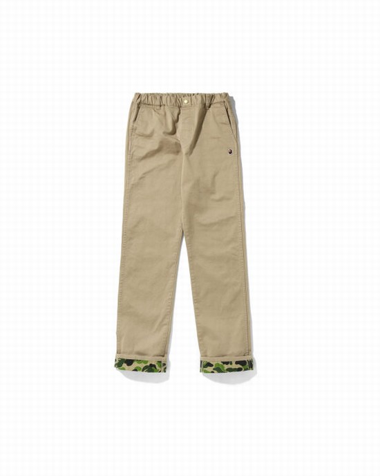 Bape ABC Camo Cuffed JR Nohavice Detske Béžové | SK-3258