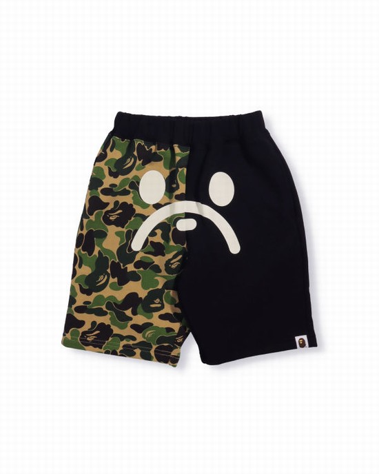 Bape ABC Camo Milo Face Sortky Detske Zelene | SK-8063