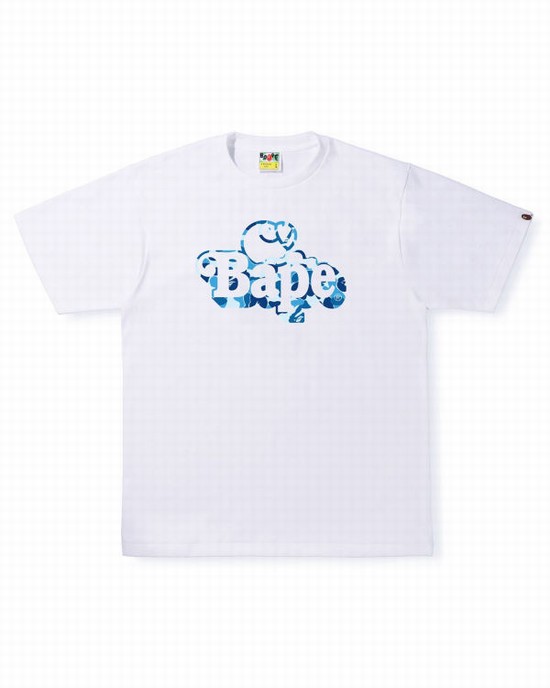 Bape ABC Camo Milo On Tricko Panske Biele | SK-1648