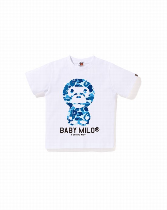Bape ABC Camo Milo Tricko Detske Biele | SK-3021