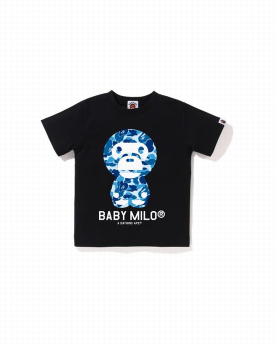 Bape ABC Camo Milo Tricko Detske Čierne | SK-5627