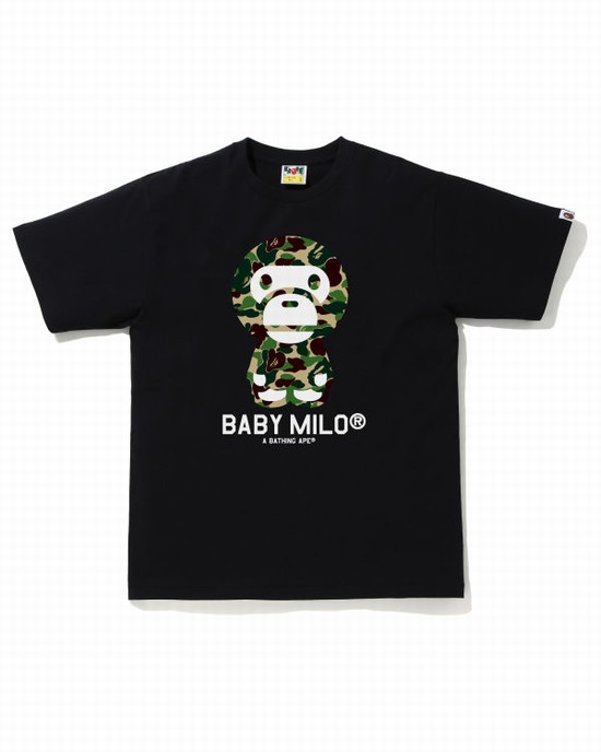 Bape ABC Camo Milo Tricko Panske Zelene | SK-0781