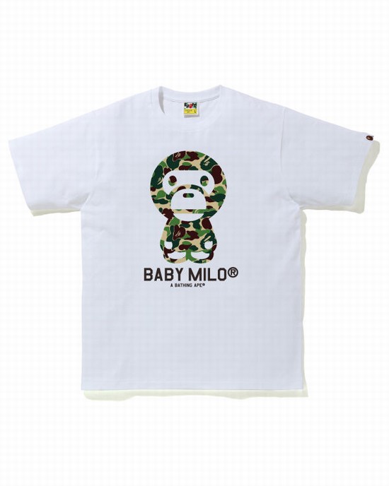 Bape ABC Camo Milo Tricko Panske Zelene | SK-7849