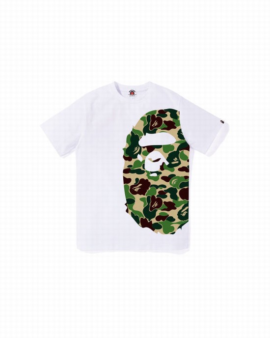 Bape ABC Camo Side Big Ape Head Jr Tricko Detske Biele | SK-4197
