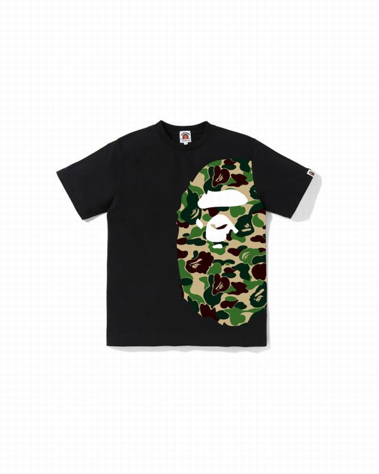 Bape ABC Camo Side Big Ape Head Jr Tricko Detske Čierne | SK-8302