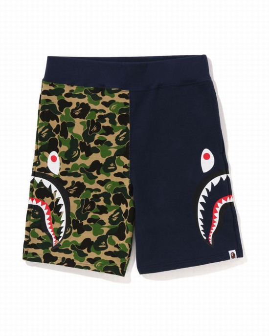 Bape ABC Camo Side Shark Sortky Panske Zelene | SK-3816