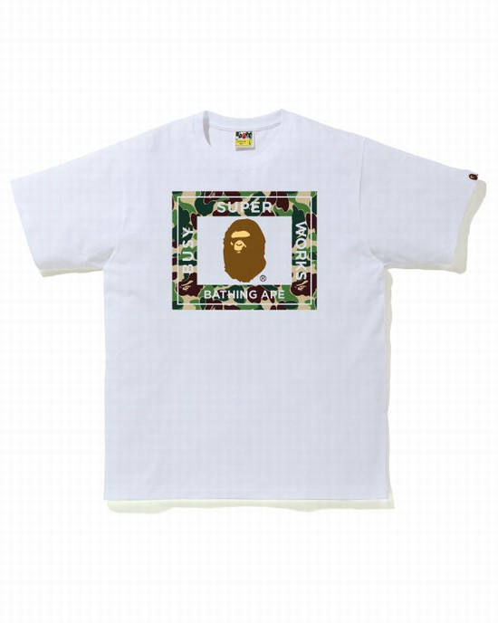 Bape ABC Camo Super Busy Works Tricko Panske Zelene | SK-2763