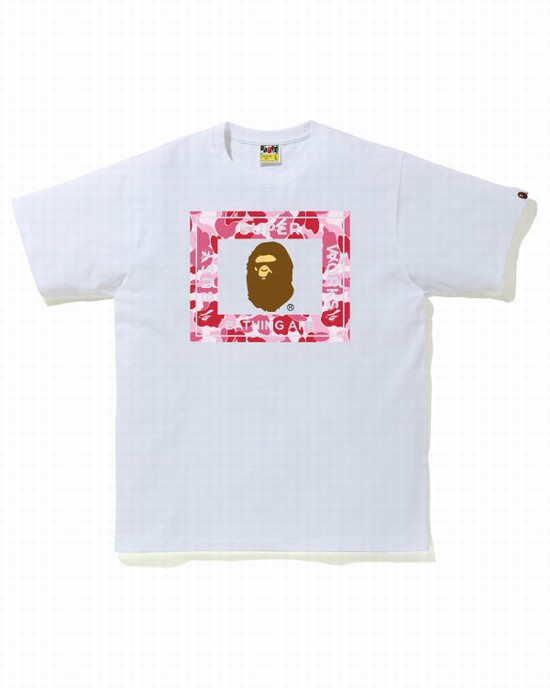 Bape ABC Camo Super Busy Works Tricko Panske Ruzove | SK-4890