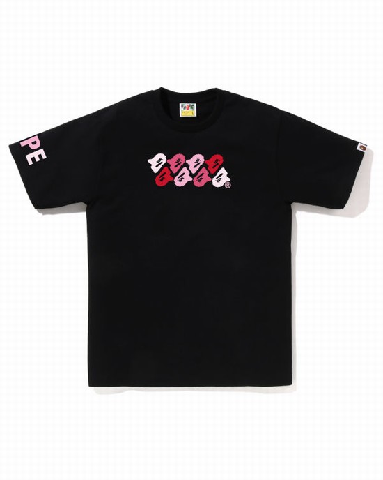 Bape ABC Camo Tricko Panske Čierne | SK-0654