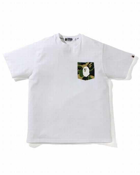 Bape ABC Camo pocket Tricko Panske Zelene | SK-9423