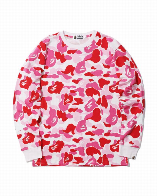 Bape ABC Tricko Panske Ruzove | SK-7165