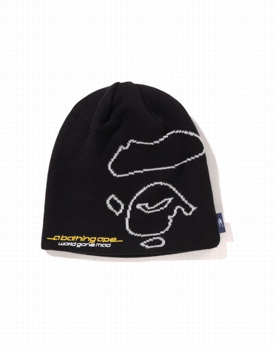 Bape APE Face Caps Panske Čierne | SK-7058