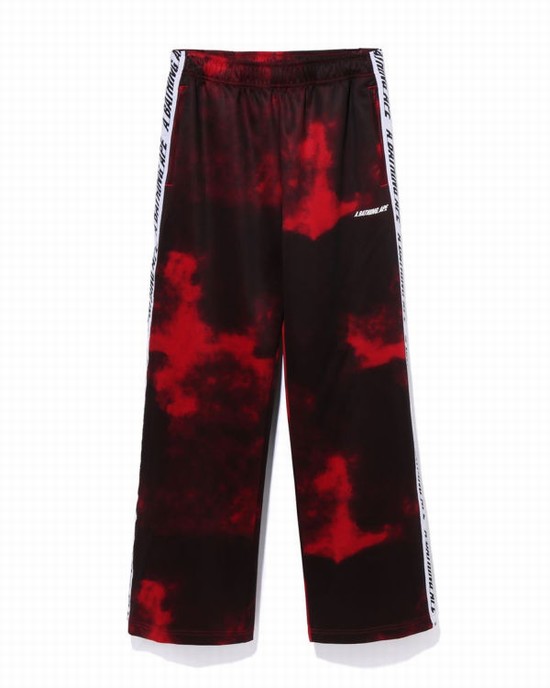 Bape A Bathing Ape Dye Tracking Nohavice Panske Svetlo Červené | SK-7893