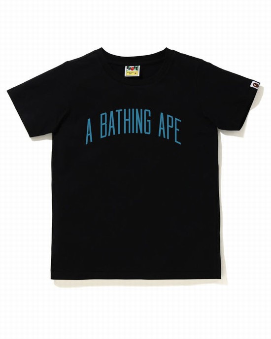 Bape A Bathing Ape Letter Tricko Damske Čierne | SK-9360