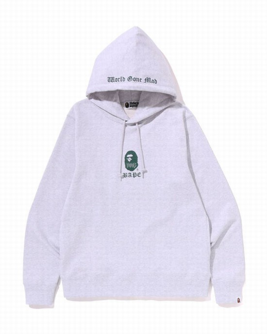 Bape A Bathing Ape Pullover Mikiny S Kapucňou Panske Siva | SK-3908