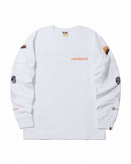 Bape A Bathing Ape Tricko Panske Biele | SK-4259