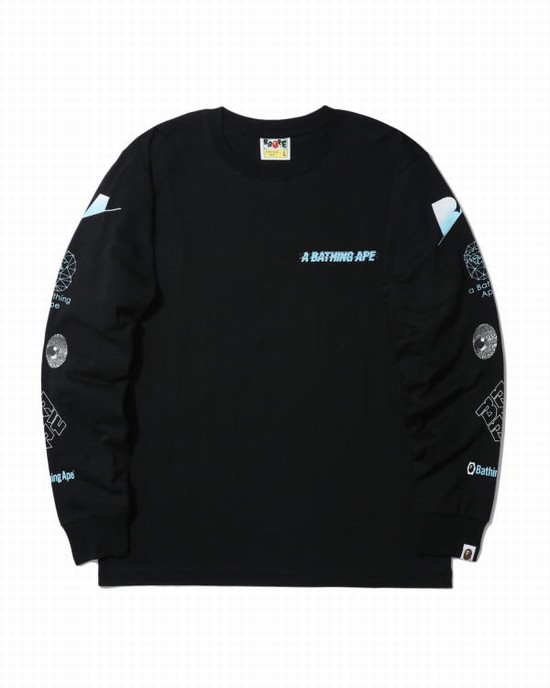 Bape A Bathing Ape Tricko Panske Čierne | SK-3869