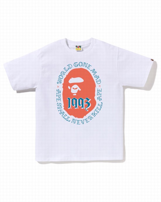 Bape Ape Head 1993 Tricko Panske Biele | SK-0324