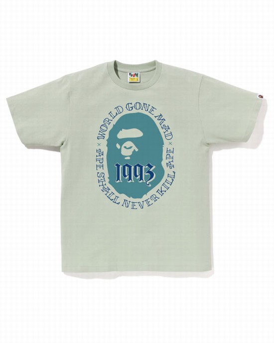Bape Ape Head 1993 Tricko Panske Svetlo Modre | SK-0426