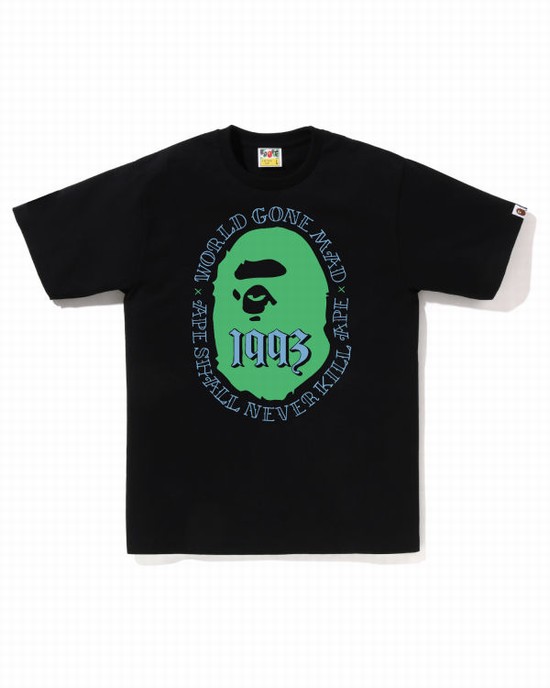 Bape Ape Head 1993 Tricko Panske Čierne | SK-0619