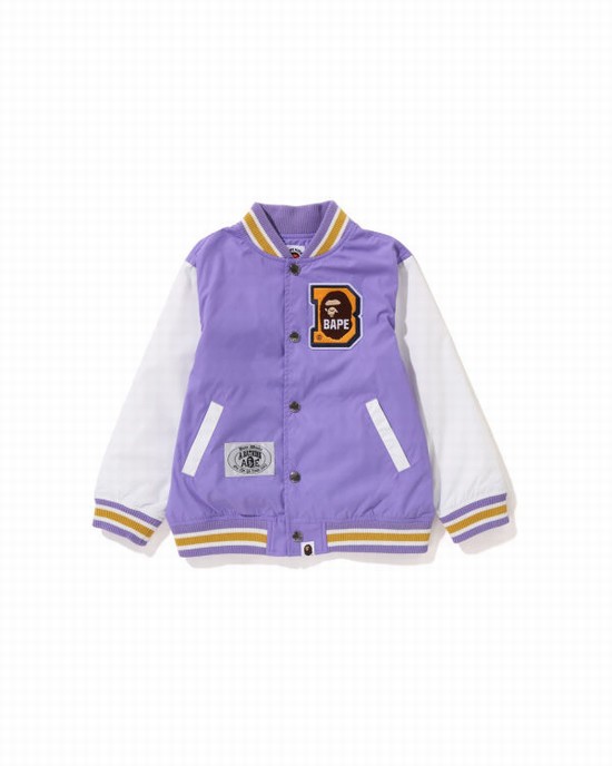 Bape Ape Head B Patch Varsity Bundy Detske Nachový | SK-4218