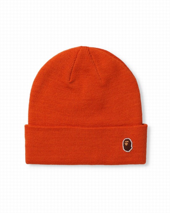 Bape Ape Head One Point Caps Panske Oranžové | SK-5629