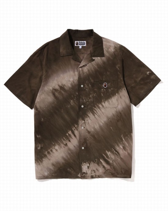 Bape Ape Head One Point Dye Kosele Panske Hnede | SK-0876