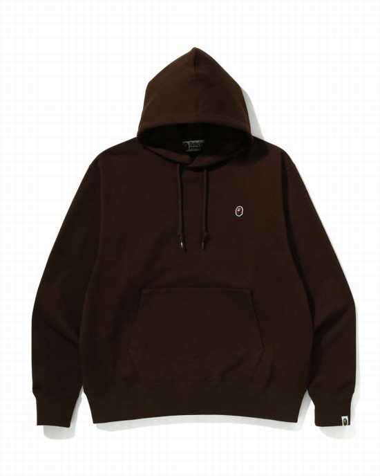 Bape Ape Head One Point Relaxed Fit Pullover Mikiny S Kapucňou Panske Hnede | SK-7215