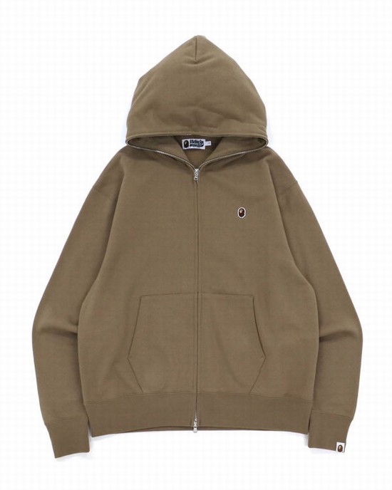 Bape Ape Head One Point Relaxed hooded Mikiny S Kapucňou Panske Siva Hnede | SK-6280