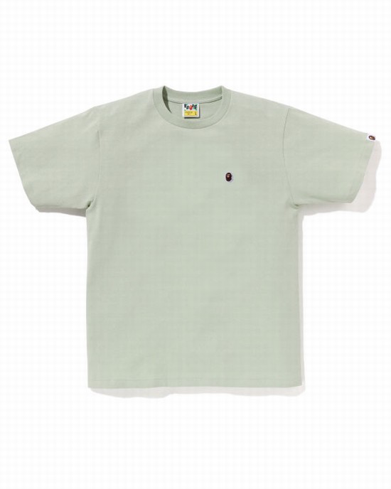 Bape Ape Head One Point Tricko Panske Zelene | SK-3976