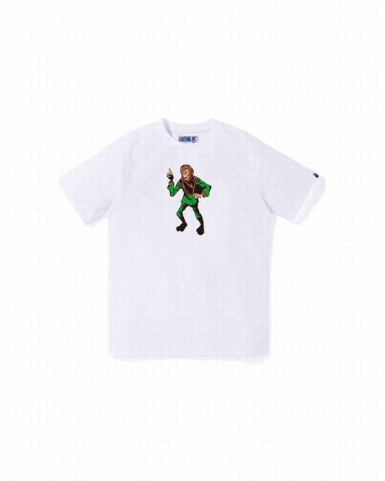 Bape Ape Jr Tricko Detske Biele | SK-9305