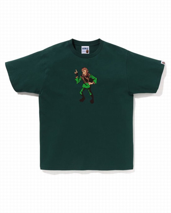 Bape Ape Tricko Panske Zelene | SK-6432