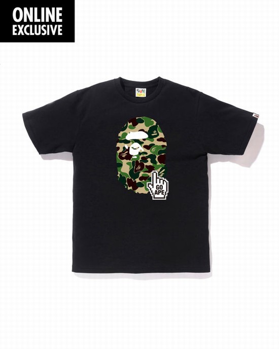 Bape BAPEONLINE Tricko Panske Čierne | SK-0431