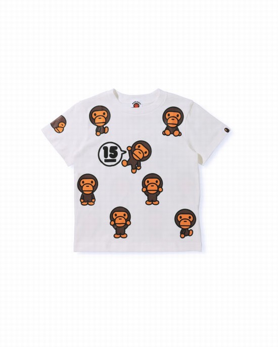 Bape BK15th Anniversary All Milo Tricko Detske Biele | SK-3086