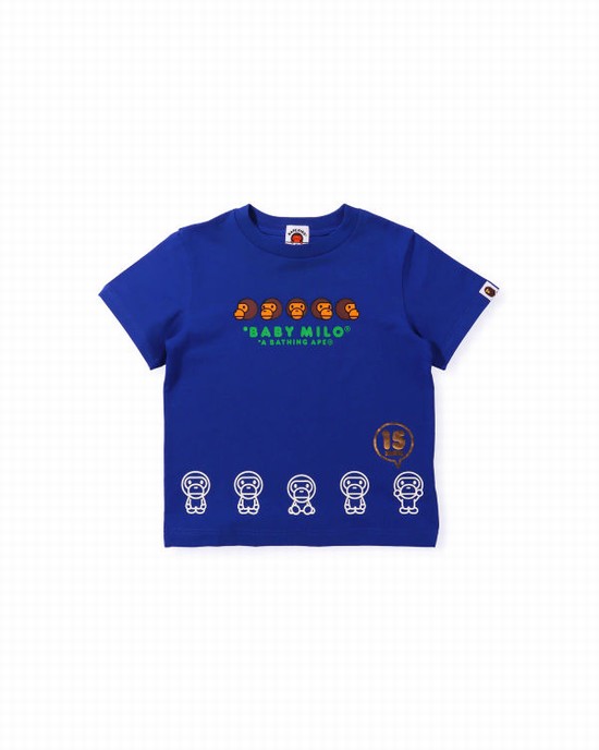 Bape BK15th Anniversary Milo Tricko Detske Modre | SK-8016