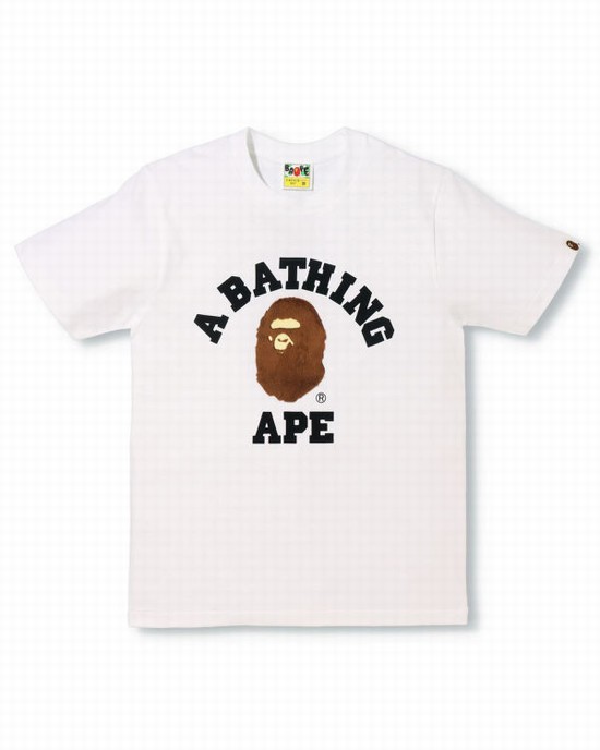 Bape BOA College Tricko Damske Biele | SK-3105